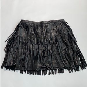 H&M divided faux leather skirt size 6